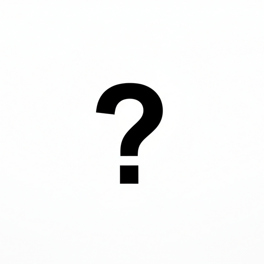 create me a black question mark on a white background